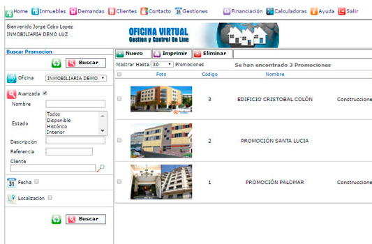 Software para inmobiliarias INMOPC. Crm inmobiliario INMOPC
